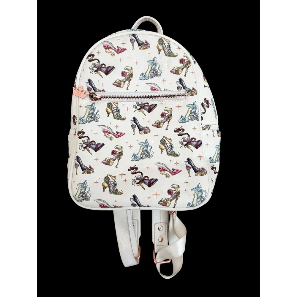 Disney Loungefly EXCLUSIVE Princess Runway Shoe Mini Backpack Rose Gold Hardware